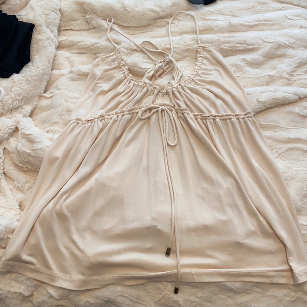 Off white Free People strappy tank top